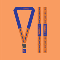event lanyard keychain for company business id card
