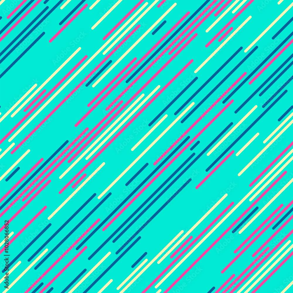 Poster retro-inspired striped pattern with bold lines and colourful design. ideal for modern textile prints