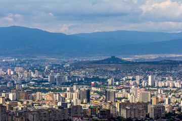 Panorama view of the city of Tbilisi, Georgia