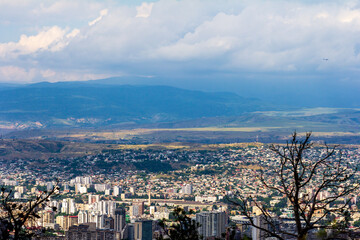 Panorama view of the city of Tbilisi, Georgia