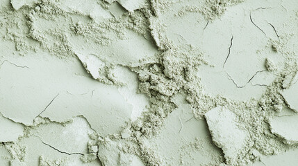Obraz premium a close-up, top-down view of dried lime powder, featuring a pale green hue and fine, powdery surface