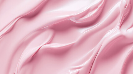 Obraz premium a close-up, top-down view of milky pink liquid paint filling the entire frame