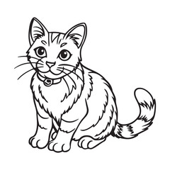 Cat Silhouette vector Graphic perfect for design projects