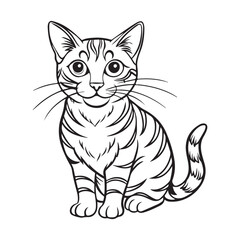 Obraz premium Cat Silhouette vector Graphic perfect for design projects