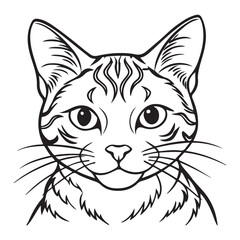 Cat Silhouette vector Graphic perfect for design projects