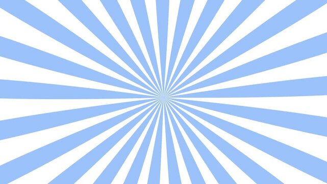 Green Groovy Sunburst Stripes Animation Background, Seamless Loop. Retro 70s Inspired Swirl Motion Graphics, Vintage Grunge Sun Bursts, 4k Video