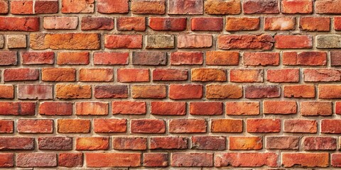 Fototapeta premium A Wall of Bricks, With a Rich History of Colors and Textures, Telling Stories of Time and Construction