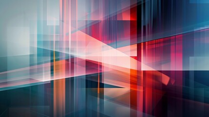 Wallpaper An abstract background featuring intersecting geometric shapes in vibrant colors, creating a sense of depth and movement