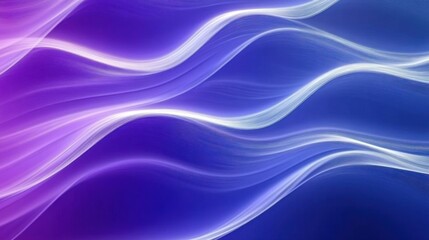 Abstract Wavy Pattern in Blue and Purple