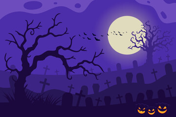 dark halloween background with scary elements