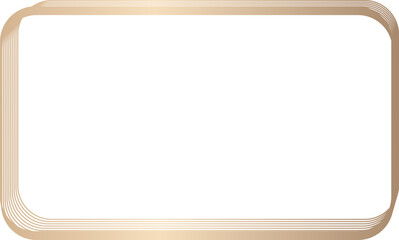 Round Rectangle Frames Rectangle Border Layout gold frames Picture Frame luxury golden frame gold picture frame golden border vector framework banner Gilded Frame Ornate decoration decorative element 