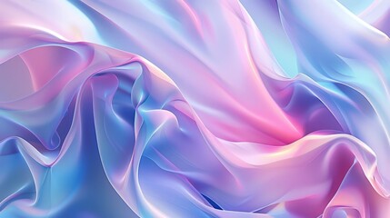 Obraz premium Wallpaper Abstract background of pastel colored fabric forming smooth waves