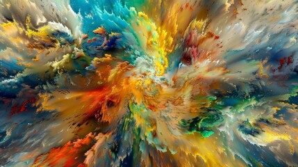 Wallpaper Abstract colorful background with a beautiful mix of colors forming a powerful explosion of colors