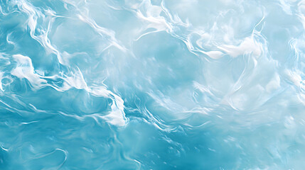 Tranquil Ocean Waves: A Graphic Oil-Painting Depiction of Serene Seawater