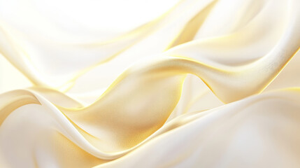 Fototapeta premium Elegant soft gold and white silk wave patterns for interior decor or fabric design