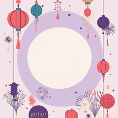 Chinese style lunar new year background