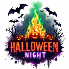 halloween night T-shirt Design 