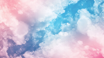 resembling a soft, cloudy sky in hues of pale pink and blue, evoking a sense of tranquility and inspiration.