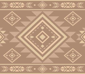 Ancient echoes Aztec geometric abstract seamless patterns southwest Navajo Native American tribal ethnic modern colorful for textile printing