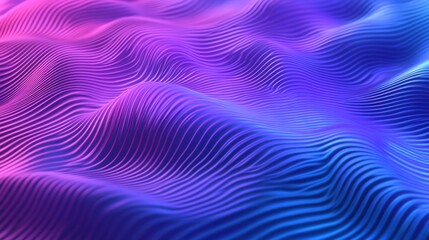 Abstract Wavy Pattern with Purple and Blue Gradient