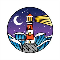 natural scenery in the frame illustration