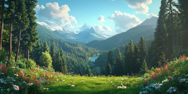Stunning landscape of Sinaia at 1400 meters elevation, showcasing the natural beauty of the Carpathian Mountains