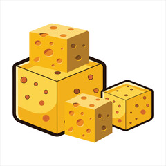 cheese vector  illustration