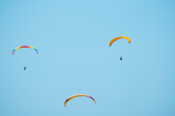 Parachute in the sky