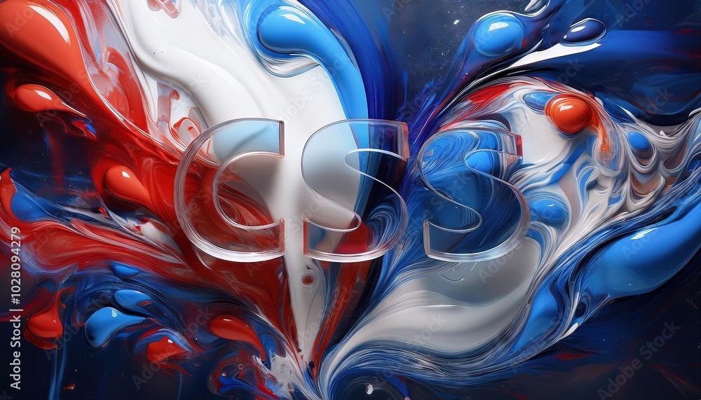 Poster Colorful Abstract CSS Design for Web Development