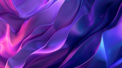Obraz premium Wallpaper Abstract background forming wavy purple and blue shapes, ideal for websites and presentations