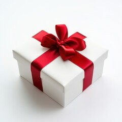 Gift box for holiday closeup view