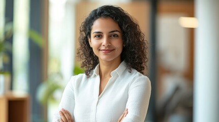 Indian businesswoman in health and wellness, featuring a professional engaged in holistic health practices, wellness products, or fitness programs,