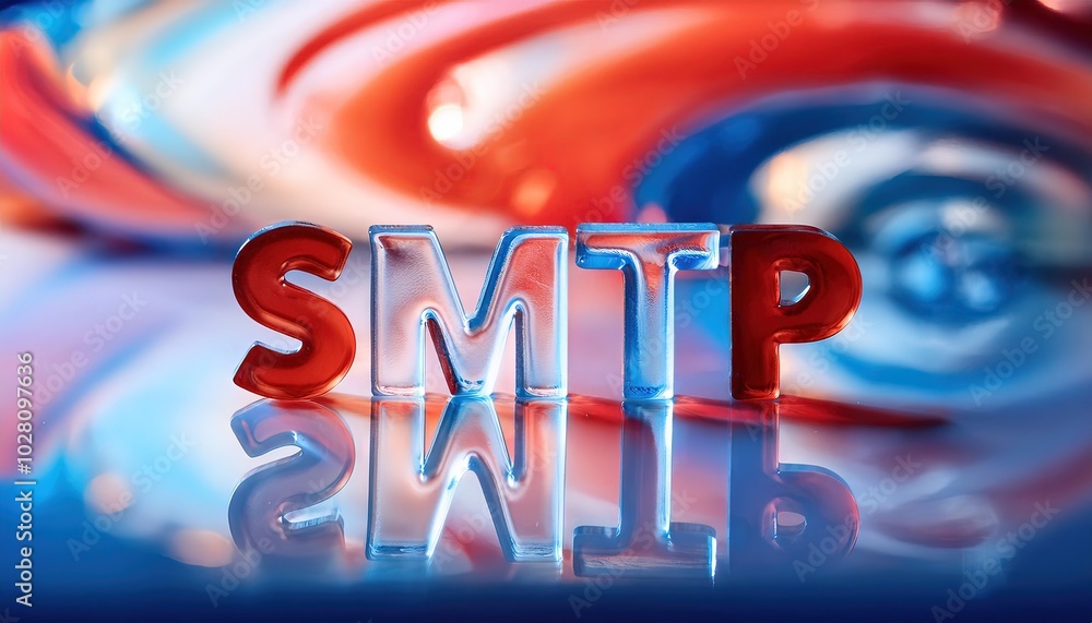Poster smtp protocol explained with colorful letters