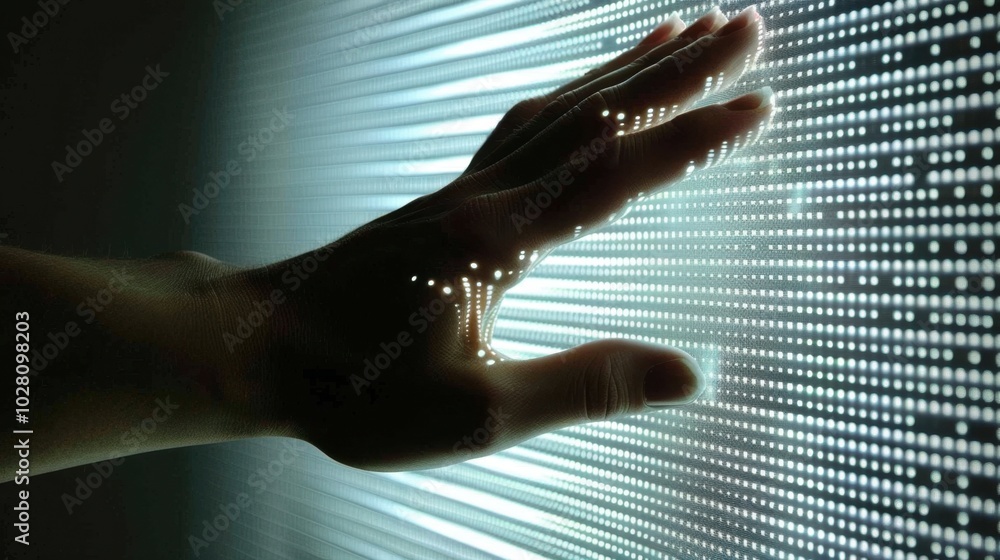 Poster digital interaction with light and technology