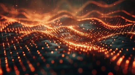 Dynamic Abstract Waves of Light and Color