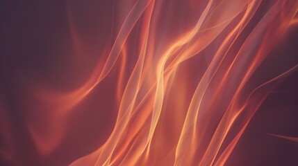 Wallpaper Abstract orange wavy lines forming an elegant background wallpaper