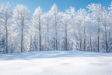 Obraz premium Snowy winter season background 