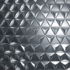 Fototapeta premium Exquisite backdrop marrying modern minimalism with metallic allure. Featuring round triangles, it exudes geometric sophistication and understated charm for wallpaper, banner, background, landing page