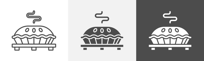 pie icon Symbol in isolated background