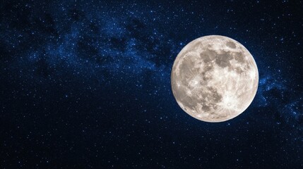 Obraz premium The moon’s surface with distant Earth in space