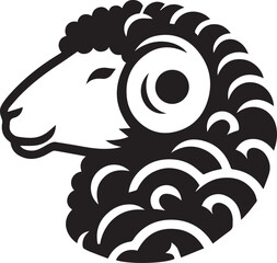 sheep head silhouette