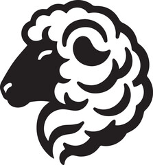 sheep head silhouette