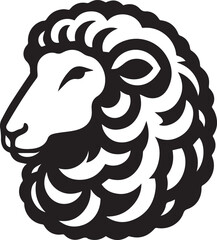 sheep head silhouette