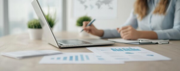 Fototapeta premium Corporate advisors discussing renewable energy ETFs Exchange Traded Funds during a strategy meeting, eco-finance focus