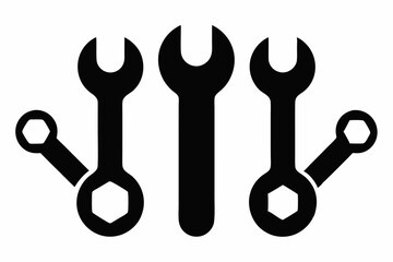 Wrench icons set. Wrench vector icon. Wrench key for servicing in the garage icon vector set
