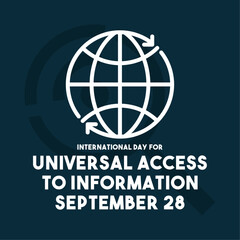 International Day for Universal Access to Information. September 28.