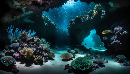 Naklejka premium Deep-Sea Cave