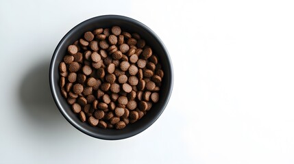 Fototapeta premium bowl full and overflowing with dry pet