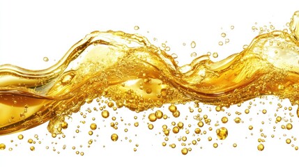Golden Liquid Splash