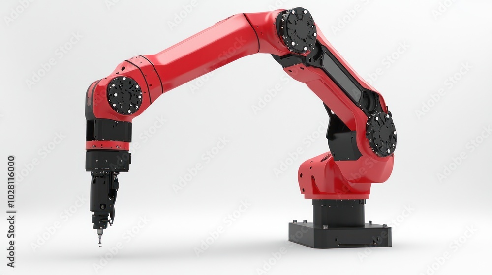 Poster lightweight industrial robot arms, featuring agile, lightweight robotic arms designed for precision 